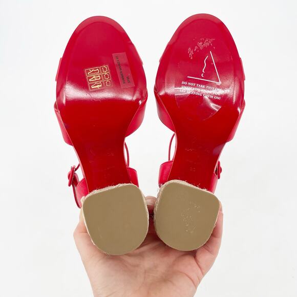 NWOB Christian Louboutin Summer Mariza 85 Red Espadrilles Heels Sandals EU 36 - Picture 8 of 10